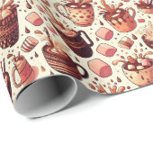 Hot Coco  Cadeaupapier (Rol Hoek)