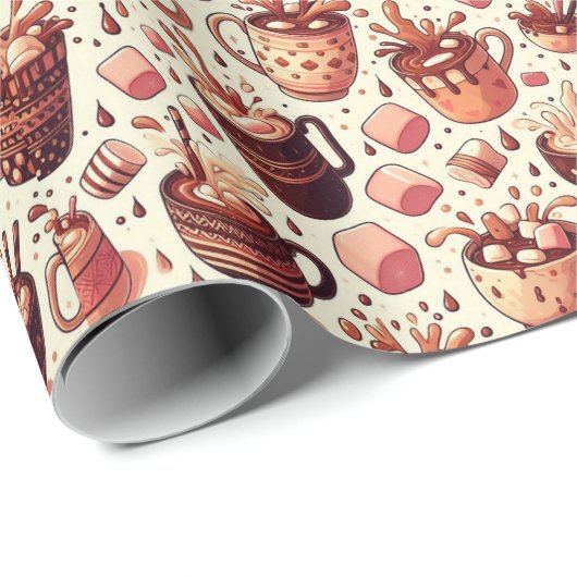 Hot Coco  Cadeaupapier (Rol Hoek)