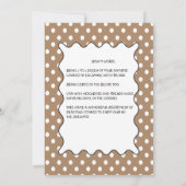 Hot Coco & Cookies Cookie Swap/Uitwisseling Uitnod Kaart (Achterkant)