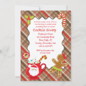 Hot Coco & Cookies Cookie Swap/Uitwisseling Uitnod Kaart (Voorkant)
