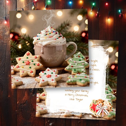 Hot Cocoa and Sugar Cookies | Christmas Feestdagenkaart