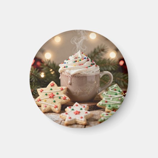 Hot Cocoa and Sugar Cookies | Christmas Magneet (Voorkant)
