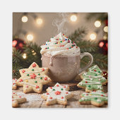 Hot Cocoa and Sugar Cookies | Christmas Magneet (Voorkant)