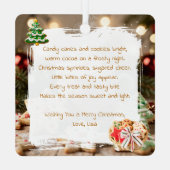 Hot Cocoa and Sugar Cookies | Christmas Metalen Ornament (Achterkant)