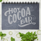 Hot Cocoa Bar Chalkboard Keuken Handdoek (Gevouwen)