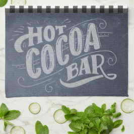 Hot Cocoa Bar Chalkboard Keuken Handdoek