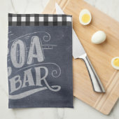 Hot Cocoa Bar Chalkboard Keuken Handdoek (Quarter Fold)