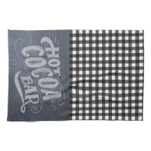 Hot Cocoa Bar Chalkboard Keuken Handdoek