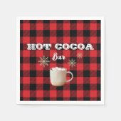 Hot Cocoa Bar Check Mountain Servet (Voorkant)
