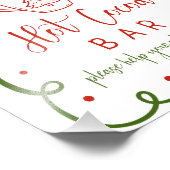 Hot Cocoa bar sign Foto Afdruk (Hoek)