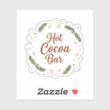 Hot Cocoa Bar Station Rustic Christmas