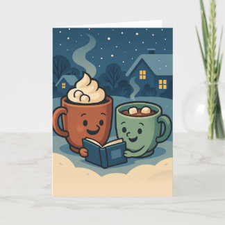 Hot Cocoa Book Club - Vorst & Vrolijkheid Feestdagen Kaart