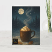 Hot Cocoa Christmas Card – Cozy Holiday Greeting w Kaart (Achterkant)