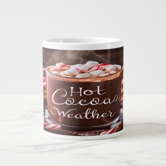 Hot Cocoa Christmas Mok met Marshmallows en Cand (Voorkant)