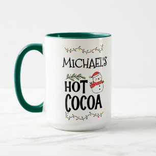 Hot Cocoa Christmas Snowman voor kinderen & aangep Mok