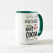 Hot Cocoa Christmas Snowman voor kinderen & aangep Mok (Voorkant rechts)