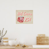 Hot Cocoa Christmas Wall Art Decor Poster (Keuken)