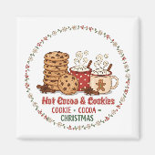 Hot Cocoa & Cookies Christmas Magneet (Voorkant)
