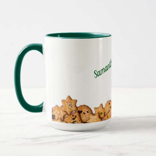 Hot Cocoa & Cookies gepersonaliseerde mok (Links)