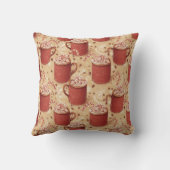 Hot Cocoa Cozy Pattern | Vintage Christmas  Kussen (Achterkant)