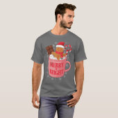 Hot Cocoa en Kerstfilms Kerstretro T-shirt (Voorkant volledig)