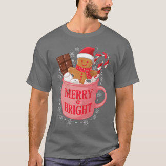 Hot Cocoa en Kerstfilms Kerstretro T-shirt