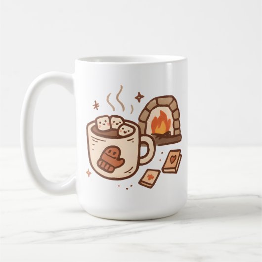 Hot Cocoa & Fireplace Koffiemok (Links)