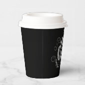 Hot Cocoa Hand Lettering Krijtbord Twee-Tone Koffi Papieren Bekers (Rechts)