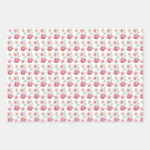 Hot Cocoa Holiday Party Watercolor Art Inpakpapier Vel (Voorkant)