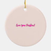 Hot Cocoa Holiday Party Waterverf Kunst Keramisch Ornament (Achterkant)