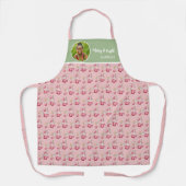 Hot Cocoa Holiday Party Waterverf Kunst Schort (Voorkant)