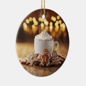 Hot Cocoa Kerstversiering Keramisch Ornament (Rechts)