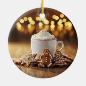 Hot Cocoa Kerstversiering Keramisch Ornament (Achterkant)
