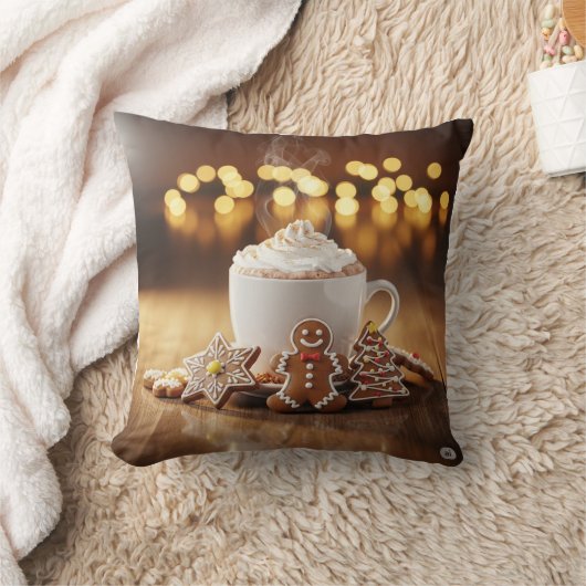 Hot Cocoa Kerstversiering Kussen (Deken)