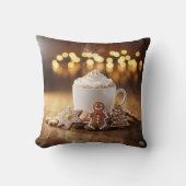 Hot Cocoa Kerstversiering Kussen (Voorkant)