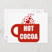 Hot Cocoa Mok Liefde Briefkaart (Voorkant / Achterkant)