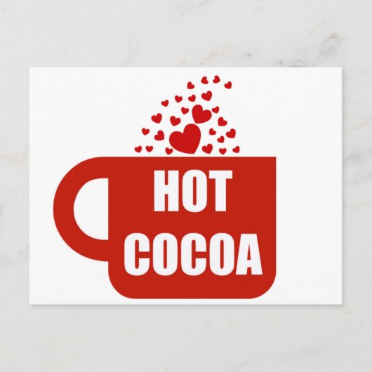 Hot Cocoa Mok Liefde Briefkaart (Voorkant)