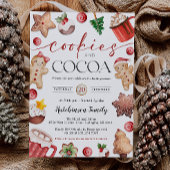 Hot Cocoa Party Invitation - Cookies and Cocoa Kaart