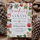 Hot Cocoa Party Invitation - Cookies and Cocoa Kaart