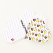 Hot Cocoa Rum Eggnog Winter Holiday Drinken Xmas Notitieboek (Binnen)