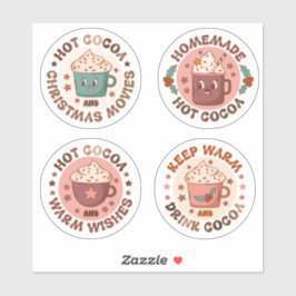 Hot Cocoa Warmte Wensen Schrapbook Stationery Sticker
