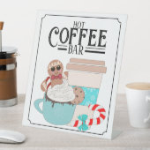 Hot Coffee Bar voetstuk teken Reclamebord Met Voetstuk (Insitu)