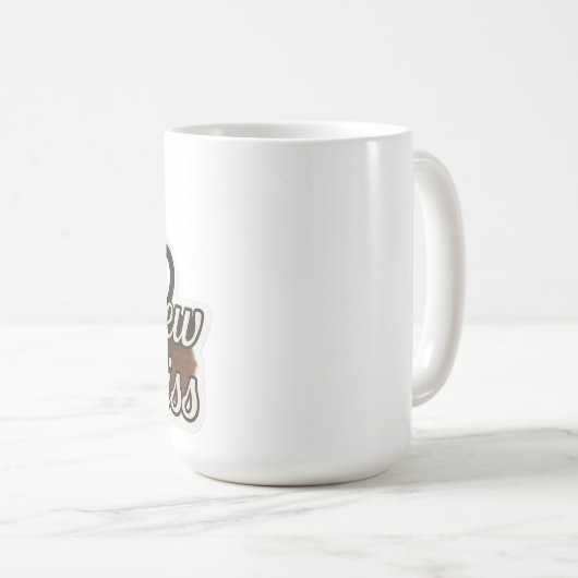 Hot Coffee Cup with Flower and Coffee Beans – Cozy Koffiemok (Voorkant rechts)