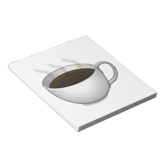 Hot Coffee - Emoji Notitieblok (Schuin)