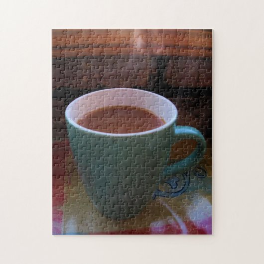Hot Coffee in de Morning Puzzle Legpuzzel (Verticaal)