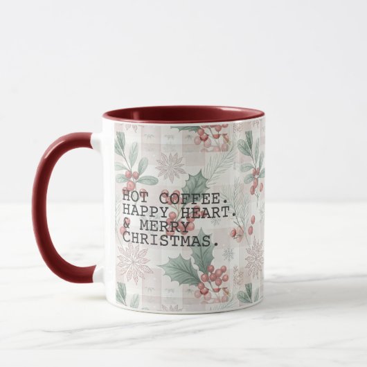 Hot Coffee Merry Christmas Mok (Links)