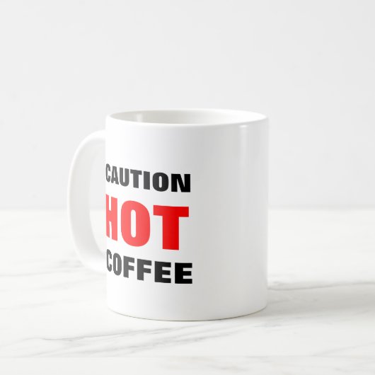 HOT COFFEE-mok Koffiemok (Voorkant links)