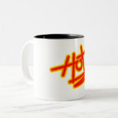 HOT Coffee-Mok Tweekleurige Koffiemok (Voorkant links)