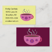 Hot Coffee Mok Visitekaartjes (Voorkant / Achterkant)