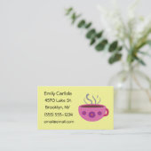 Hot Coffee Mok Visitekaartjes (Staand voorkant)